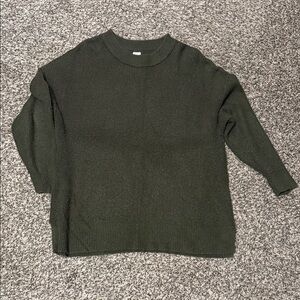 aerie Olive Green Crewneck Sweater